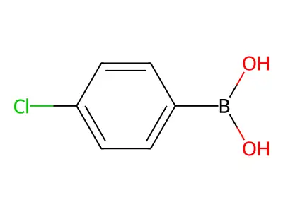 4-Chlorophenylboronic acid structure