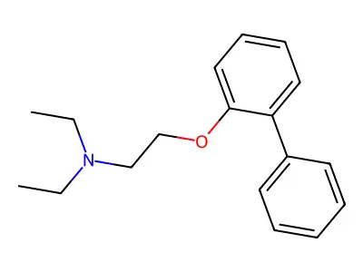 2-(2-Biphenylyloxy)triethylamine structure
