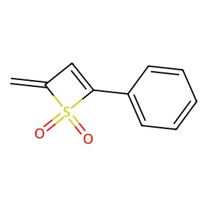 2H-Thiete, 2-methylene-4-phenyl-, 1,1-dioxide structure
