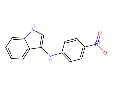 N-(4-Nitrophenyl)-1H-indol-3-amine structure