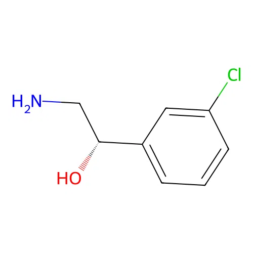 (S)-2-amino-1-(3-chlorophenyl)ethanol structure