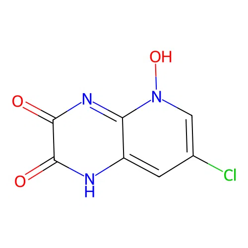 7-chloro-5-hydroxy-1H-pyrido[2,3-b]pyrazine-2,3-dione structure