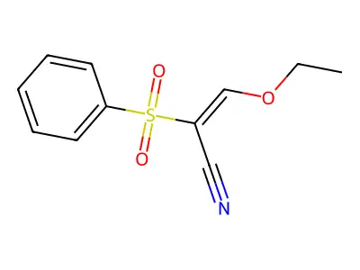 3-Ethoxy-2-(phenylsulfonyl)acrylonitrile structure