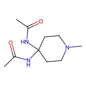 Acetamide, N,N'-(1-methyl-4-piperidinylidene)bis- structure