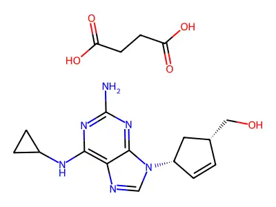 Abacavir succinate structure