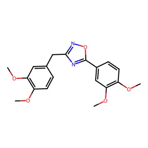 3-(3,4-Dimethoxybenzyl)-5-(3,4-dimethoxyphenyl)-1,2,4-oxadiazole structure
