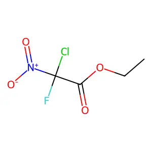 Ethyl chloro(fluoro)nitroacetate structure