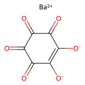 5-Cyclohexene-1,2,3,4-tetrone, 5,6-dihydroxy-, barium salt (1:1) structure