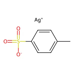 Benzenesulfonic acid, 4-methyl-, silver(1+) salt (1:1) structure