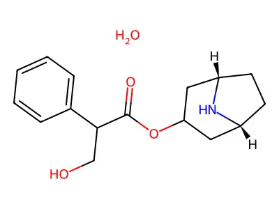 8-Azabicyclo[3.2.1]octan-3-yl 3-hydroxy-2-phenylpropanoate structure