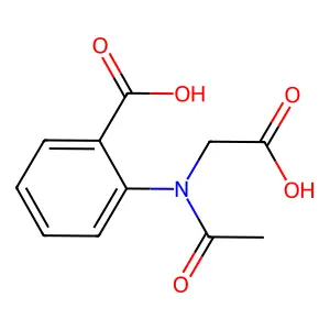 2-[Acetyl(methoxycarbonyl)amino]benzoic acid structure