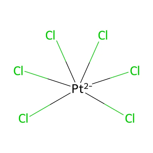 Hexachloroplatinate(2-) structure