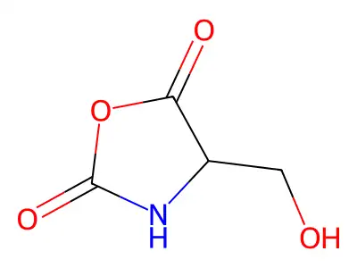4-(Hydroxymethyl)oxazolidine-2,5-dione structure