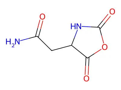 2,5-Dioxooxazolidine-4-acetamide structure