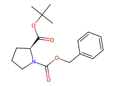 1-Benzyl 2-tert-butyl pyrrolidine-1,2-dicarboxylate structure