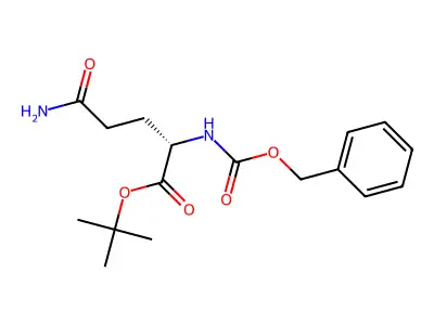 N2-Benzyl tert-butyl N2-carboxy-L-2-aminoglutaramate structure