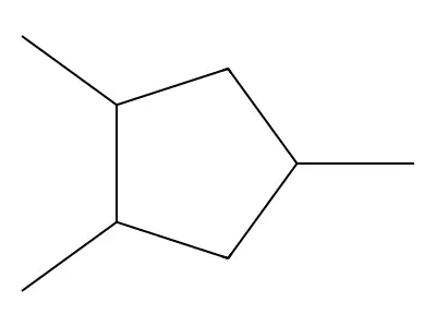 (1alpha,2alpha,4beta)-1,2,4-Trimethylcyclopentane structure
