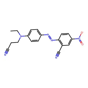 2-(2-(4-((2-Cyanoethyl)ethylamino)phenyl)diazenyl)-5-nitrobenzonitrile structure