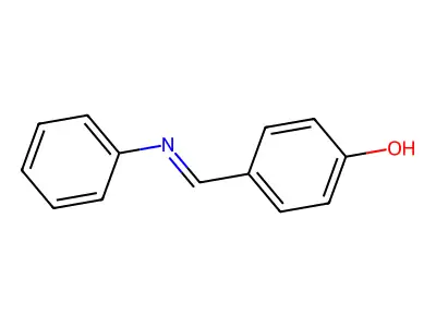 Phenol, 4-((phenylimino)methyl)- structure