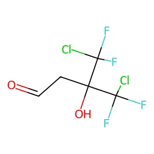Butyraldehyde, 4-chloro-4,4-difluoro-3-hydroxy-3-(chlorodifluoromethyl)- structure