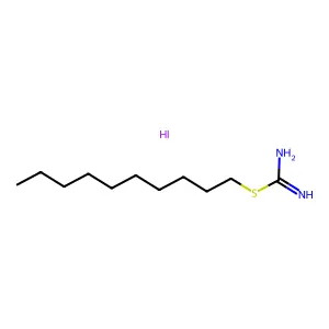 Decyl carbamimidothioate--hydrogen iodide (1/1) structure