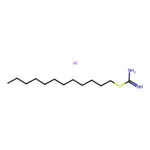 Carbamimidothioic acid, dodecyl ester, monohydroiodide structure