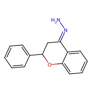 (2-Phenyl-2,3-dihydrochromen-4-ylidene)hydrazine structure