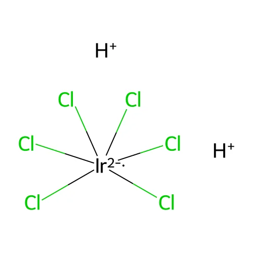 Hexachloroiridic acid structure