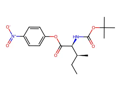 p-Nitrophenyl erythro-N-(tert-butoxycarbonyl)-L-isoleucinate structure