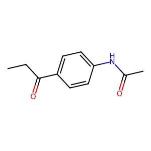 N-[4-(1-oxopropyl)phenyl]acetamide structure