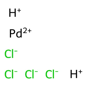 Dipotassium;palladium(2+);tetrachloride structure
