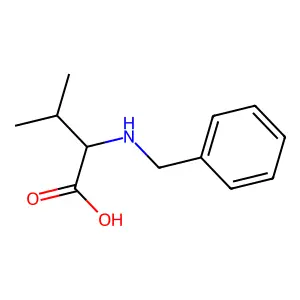 2-(Benzylamino)-3-methylbutanoic acid structure