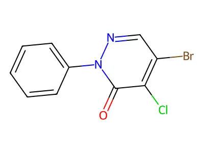 5-Bromo-4-chloro-2-phenylpyridazin-3(2H)-one structure