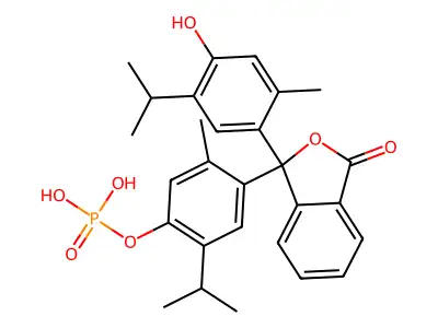 Thymolphthalein monophosphate structure