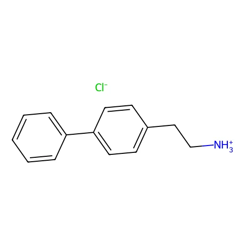 4-Biphenylethylamine, hydrochloride structure
