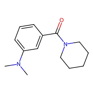 Piperidine, 1-(m-(dimethylamino)benzoyl)- structure