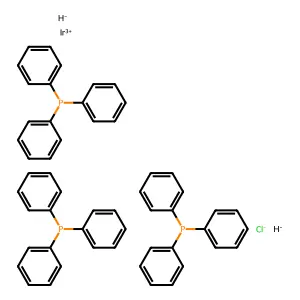 Chlorodihydrotris(triphenylphosphine)iridium structure