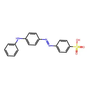 Benzenesulfonic acid, 4-(2-(4-(phenylamino)phenyl)diazenyl)- structure
