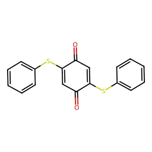 2,5-Bis(phenylthio)-2,5-cyclohexadiene-1,4-dione structure