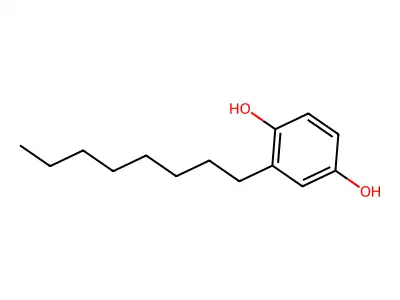 Octylhydroquinone structure