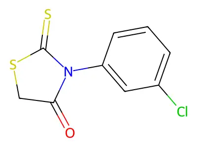 Rhodanine, 3-(m-chlorophenyl)- structure