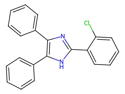 1H-Imidazole, 2-(2-chlorophenyl)-4,5-diphenyl- structure