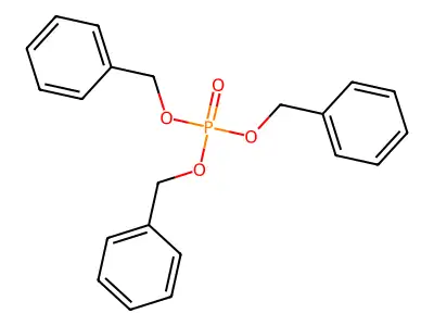 Tribenzyl phosphate structure