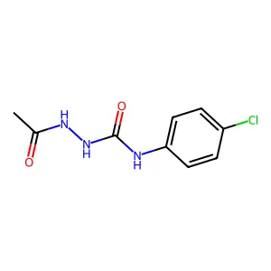 1-Acetyl-4-(4-CL phenyl) semicarbazide structure