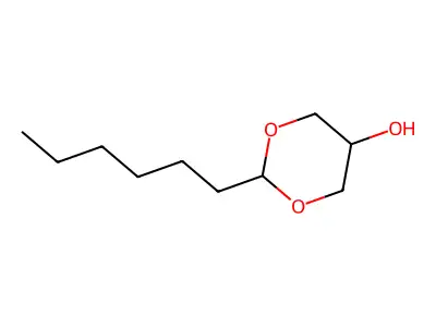 1,3-Dioxan-5-ol, 2-hexyl- structure