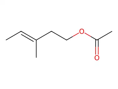 3-Methylpent-3-en-1-yl acetate structure