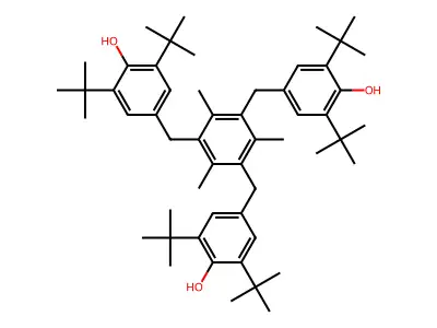 1,3,5-Trimethyl-2,4,6-tris(3,5-di-tert-butyl-4-hydroxybenzyl)benzene structure