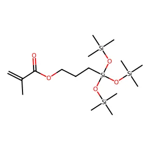 3-(Tris(trimethylsiloxy)silyl)propyl methacrylate structure