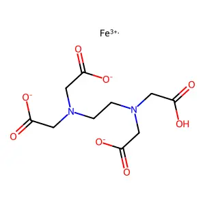 Monoferric edetate structure