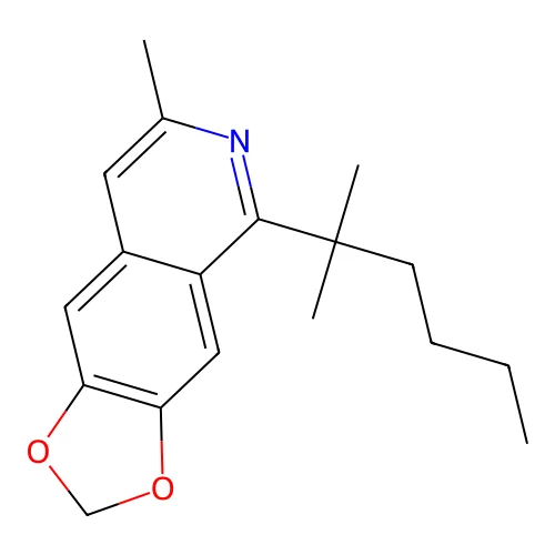 7-Methyl-5-(2-methylhexan-2-yl)-[1,3]dioxolo[4,5-g]isoquinoline structure